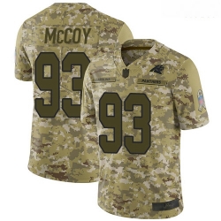 Panthers 93 Gerald McCoy Camo Men Stitched Football Limited 2018 Salute To Service Jersey