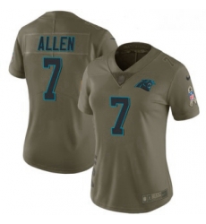 Kyle Allen Womens Carolina Panthers Nike 2017 Salute to Service Jersey Limited Green
