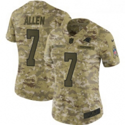 Kyle Allen Womens Carolina Panthers Nike 2018 Salute to Service Jersey Limited Camo