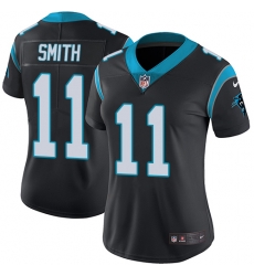 Nike Panthers #11 Torrey Smith Black Team Color Womens Stitched NFL Vapor Untouchable Limited Jersey