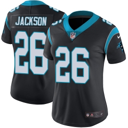 Nike Panthers #26 Donte Jackson Black Team Color Womens Stitched NFL Vapor Untouchable Limited Jersey