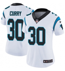Nike Panthers #30 Stephen Curry White Womens Stitched NFL Vapor Untouchable Limited Jersey