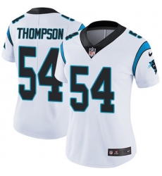 Nike Panthers #54 Shaq Thompson White Womens Stitched NFL Vapor Untouchable Limited Jersey