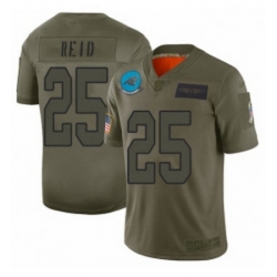 Womens Carolina Panthers 25 Eric Reid Limited Camo 2019 Salute to Service Football Jersey