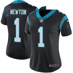 Womens Nike Carolina Panthers 1 Cam Newton Elite Black Team Color NFL Jersey