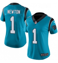 Womens Nike Carolina Panthers 1 Cam Newton Elite Blue Alternate NFL Jersey