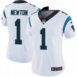 Womens Nike Carolina Panthers 1 Cam Newton Elite White NFL Jersey