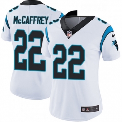 Womens Nike Carolina Panthers 22 Christian McCaffrey Elite White NFL Jersey