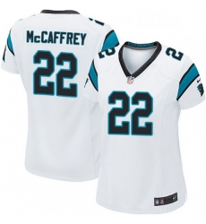 Womens Nike Carolina Panthers 22 Christian McCaffrey Game White NFL Jersey