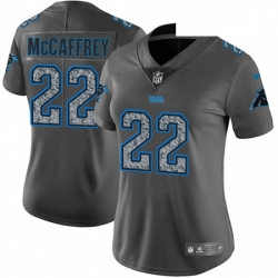 Womens Nike Carolina Panthers 22 Christian McCaffrey Gray Static Vapor Untouchable Limited NFL Jersey