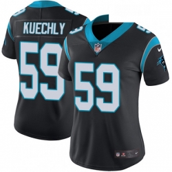 Womens Nike Carolina Panthers 59 Luke Kuechly Black Team Color Vapor Untouchable Limited Player NFL Jersey