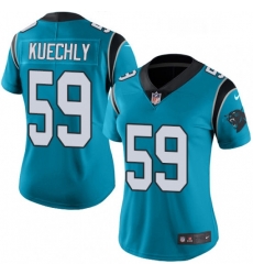 Womens Nike Carolina Panthers 59 Luke Kuechly Blue Alternate Vapor Untouchable Limited Player NFL Jersey