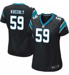 Womens Nike Carolina Panthers 59 Luke Kuechly Game Black Team Color NFL Jersey