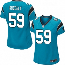 Womens Nike Carolina Panthers 59 Luke Kuechly Game Blue Alternate NFL Jersey