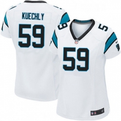 Womens Nike Carolina Panthers 59 Luke Kuechly Game White NFL Jersey