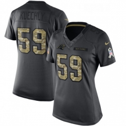 Womens Nike Carolina Panthers 59 Luke Kuechly Limited Black 2016 Salute to Service NFL Jersey