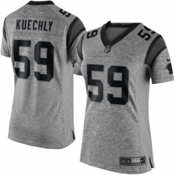 Womens Nike Carolina Panthers 59 Luke Kuechly Limited Gray Gridiron NFL Jersey