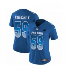 Womens Nike Carolina Panthers 59 Luke Kuechly Limited Royal Blue NFC 2019 Pro Bowl NFL Jersey