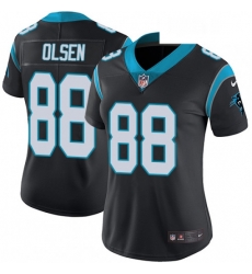 Womens Nike Carolina Panthers 88 Greg Olsen Black Team Color Vapor Untouchable Limited Player NFL Jersey
