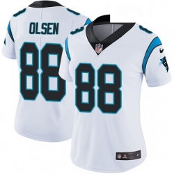 Womens Nike Carolina Panthers 88 Greg Olsen Elite White NFL Jersey