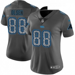 Womens Nike Carolina Panthers 88 Greg Olsen Gray Static Vapor Untouchable Limited NFL Jersey