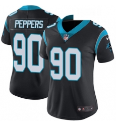 Womens Nike Carolina Panthers 90 Julius Peppers Black Team Color Vapor Untouchable Limited Player NFL Jersey