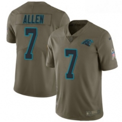 Kyle Allen Youth Carolina Panthers Nike 2017 Salute to Service Jersey Limited Green