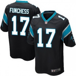 Nike Panthers #17 Devin Funchess Black Team Color Youth Stitched NFL Elite Jersey