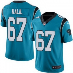 Nike Panthers #67 Ryan Kalil Blue Alternate Youth Stitched NFL Vapor Untouchable Limited Jersey