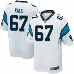 Nike Panthers #67 Ryan Kalil White Youth Stitched NFL Elite Jersey