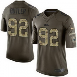Nike Panthers #92 Vernon Butler Green Youth Stitched NFL Limited Salute to Service Jersey