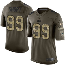 Nike Panthers #99 Kawann Short Green Youth Stitched NFL Limited Salute to Service Jersey