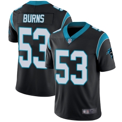 Panthers 53 Brian Burns Black Team Color Youth Stitched Football Vapor Untouchable Limited Jersey