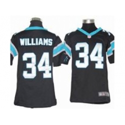 Youth Nike Carolina Panthers #34 DeAngelo Williams Black Jerseys