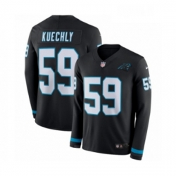 Youth Nike Carolina Panthers 59 Luke Kuechly Limited Black Therma Long Sleeve NFL Jersey