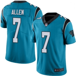 Youth Panthers 7 Kyle Allen Blue Alternate Stitched Football Vapor Untouchable Limited Jersey