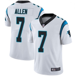 Youth Panthers 7 Kyle Allen White Stitched Football Vapor Untouchable Limited Jersey