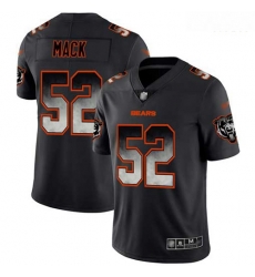 Bears 52 Khalil Mack Black Men Stitched Football Vapor Untouchable Limited Smoke Fashion Jersey