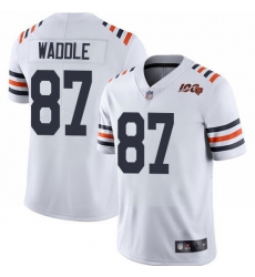 Bears 87 Tom Waddle White Alternate Men Stitched Football Vapor Untouchable Limited 100th Season Jersey