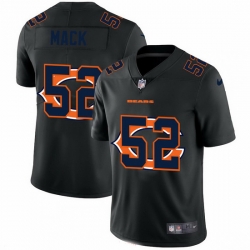 Chicago Bears 52 Khalil Mack Men Nike Team Logo Dual Overlap Limited NFL Jersey Black