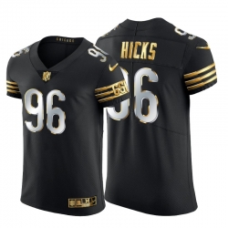 Chicago Bears 96 Akiem Hicks Men Nike Black Edition Vapor Untouchable Elite NFL Jersey