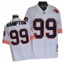 Chicago Bears 99 HAMPTON white throwback jerseys mitchellandness