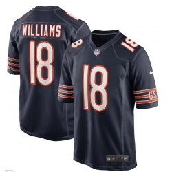 Men Caleb Williams Chicago Bears #18 Blue Vapor Limited Blue jerseys