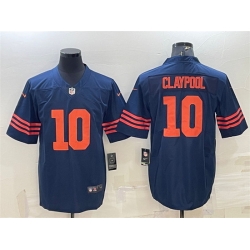 Men Chicago Bears 10 Chase Claypool Navy Color Rush Limited Stitched Football Jersey