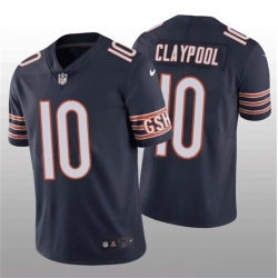 Men Chicago Bears 10 Chase Claypool Navy Vapor Untouchable Limited Stitched Football Jersey