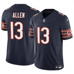 Men Chicago Bears 13 Keenan Allen Navy 2023 F U S E  Vapor Stitched Football Jersey