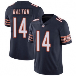 Men Chicago Bears 14 Andy Dalton Navy Vapor untouchable Limited Stitched Jersey