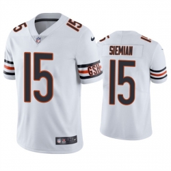 Men Chicago Bears 15 Trevor Siemian White Vapor Untouchable Limited Stitched Jersey