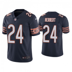 Men Chicago Bears 24 Khalil Herbert Navy Vapor Untouchable Limited Stitched Jersey
