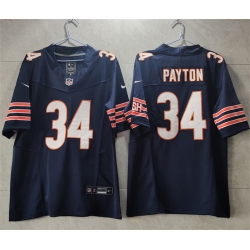 Men Chicago Bears 34 Walter Payton Navy 2023 F U S E Vapor Untouchable Limited Stitched Football Jersey